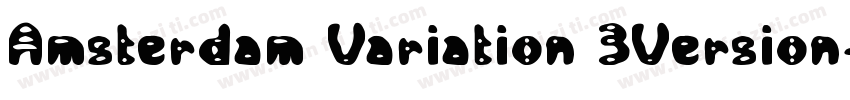Amsterdam Variation 3Version字体转换